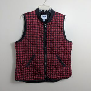 Old Navy Buffalo check vest size XL